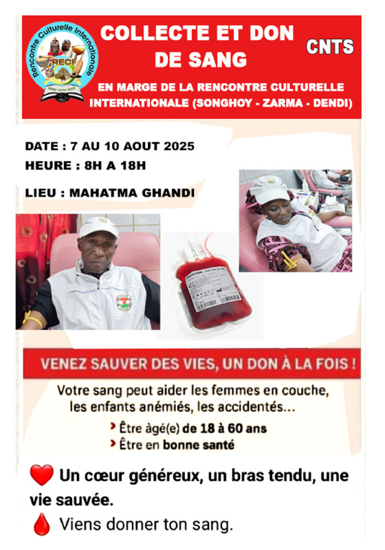 COLLECTE ET DON DE SANG